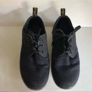 DR. MARTENS SOHO BLACK CANVAS SHOES
